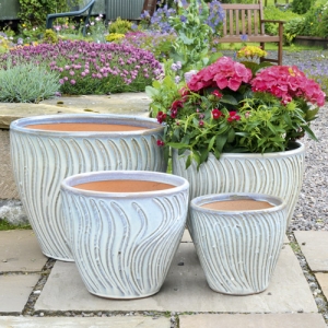 Mims White Planter