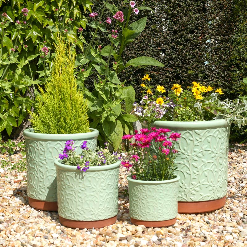 Mims Glazed Outdoor Garden Pottery